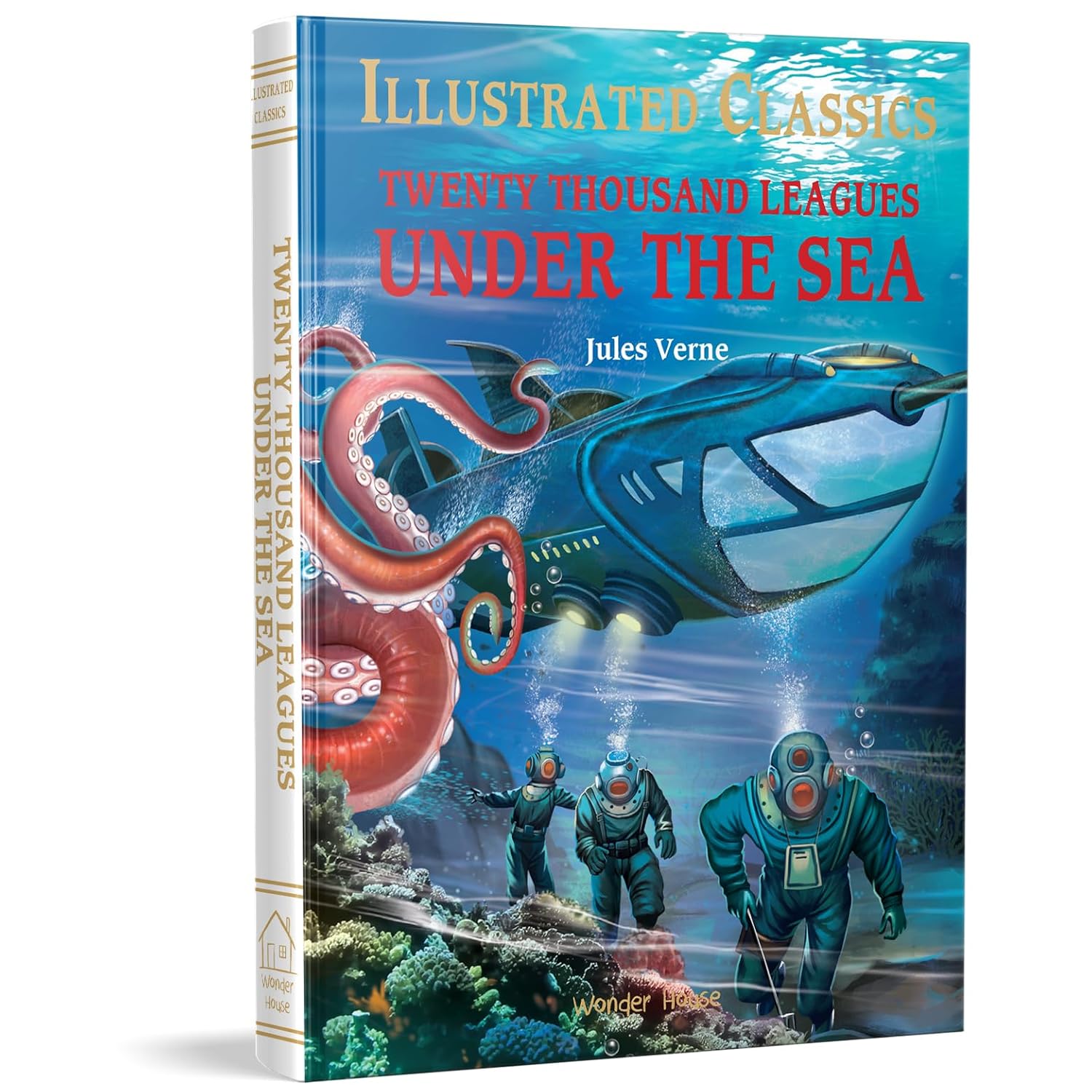 Twenty Thousand Leagues Under The Sea: Illustrated Abridged Children Classics English Novel With Review Questions
