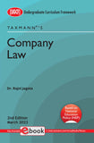 Taxmann's Company Law – Updated, concise & clear study material provided in a compact manner with case laws, illustrations, practical problems under NEP, etc., for B.Com. | UGCF
