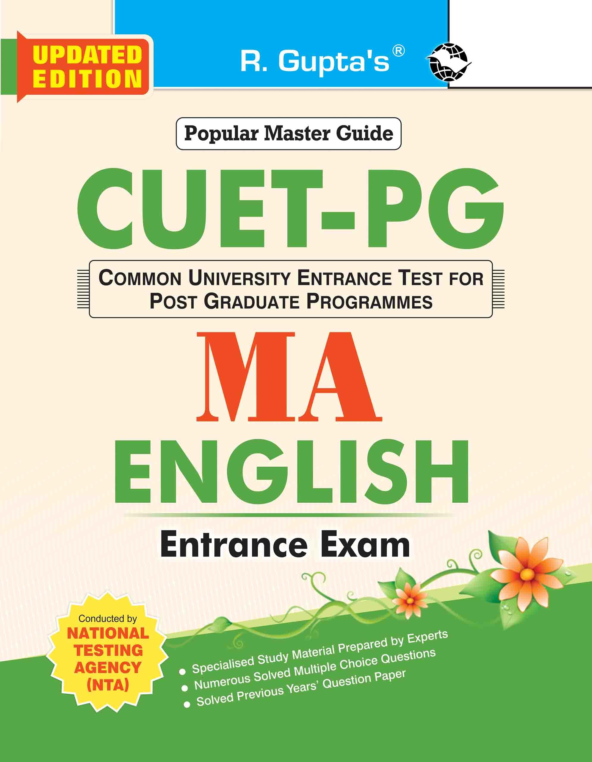 CUET-PG : MA English Entrance Exam Guide