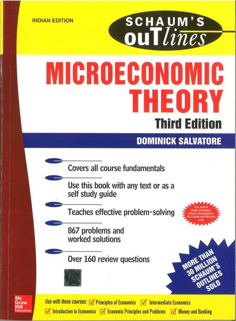 SCHAUMS OUTLINES MICROECONOMIC THEORY, 3RD EDITION