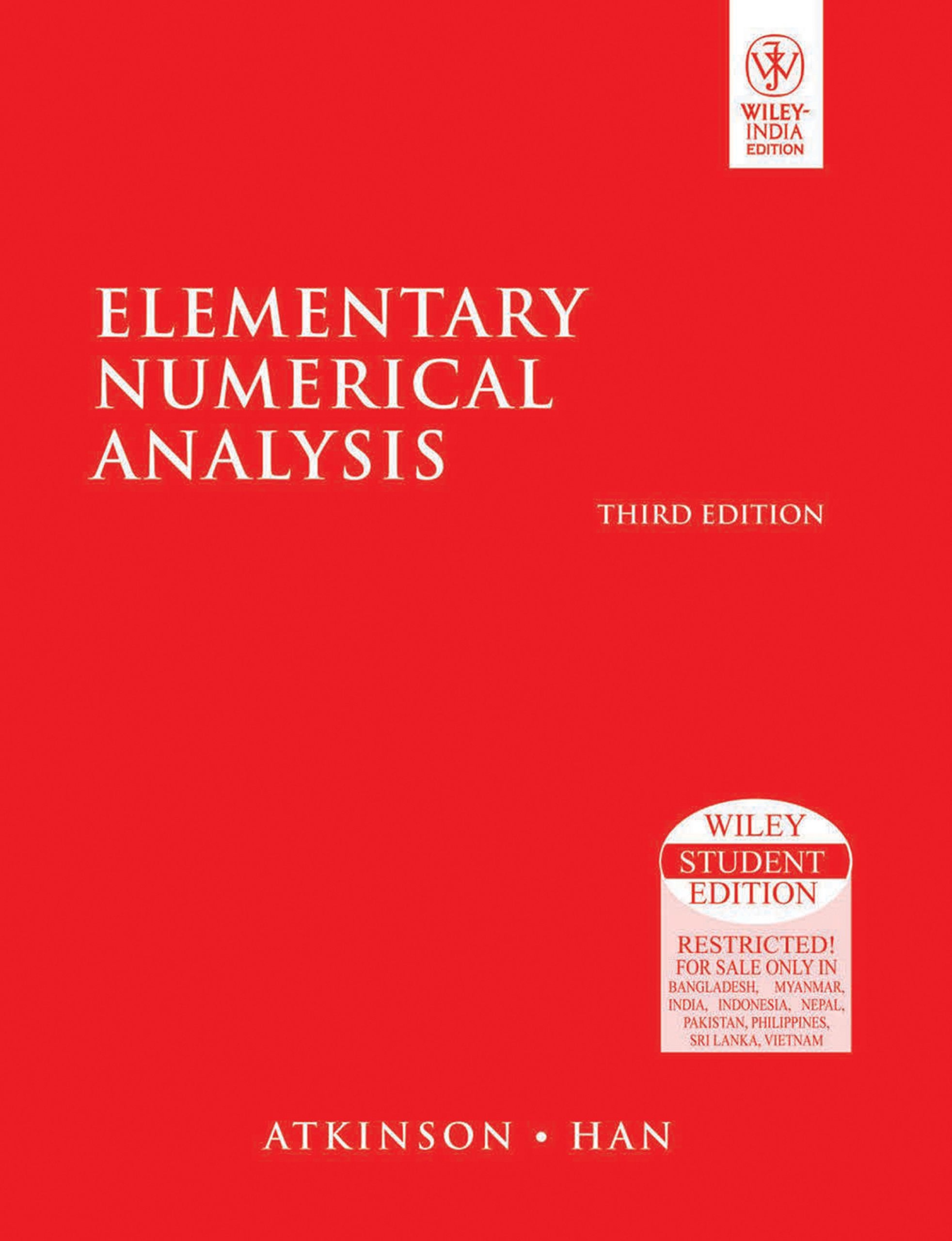 Elementary Numerical Analysis