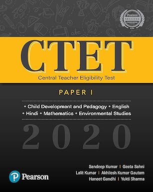 CTET 2020 Paper 1 by Pearson | Child Development & Pedagogy, English, Hindi, Mathematics & Environmental Studies