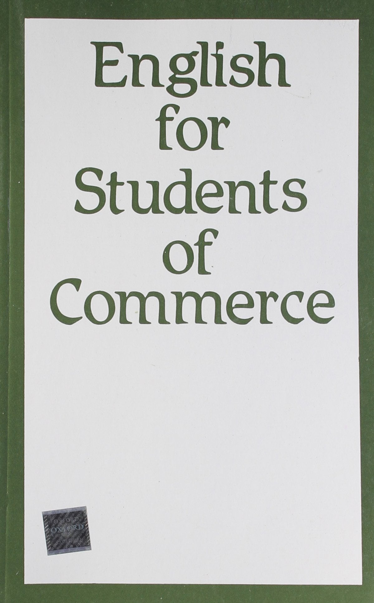 English for Students of Commerce