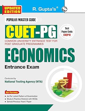 CUET-PG: MA/M.Sc Economics (Test Paper Code PGQP44) Entrance Exam Guide