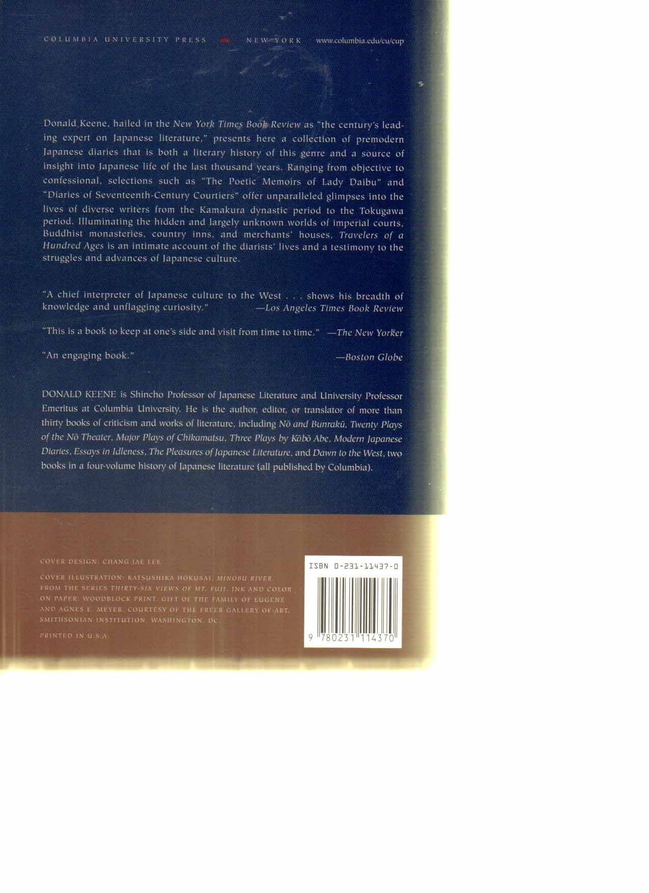 Travelers of a Hundred Ages: The Japanese As Revealed Through 1,000 Years of Diaries