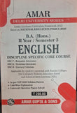 B.A.(Hons.) II Year/ Semester 3 English Discipline specific core course
