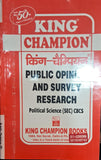 King Champion Public Opinion and Survey Research Political Science (SEC) CBCS