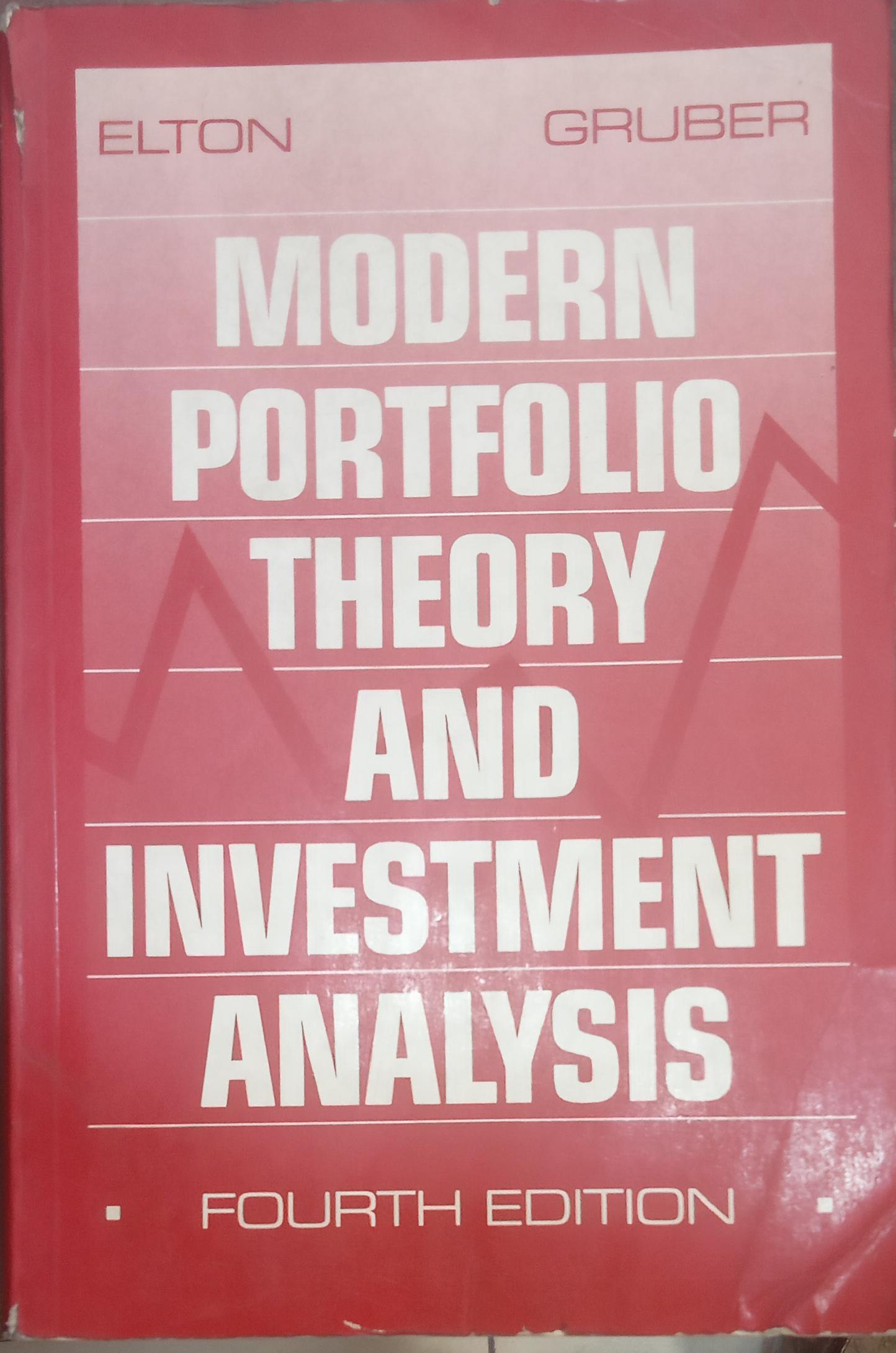 Modern Portfolio Theory And Investment Analysis