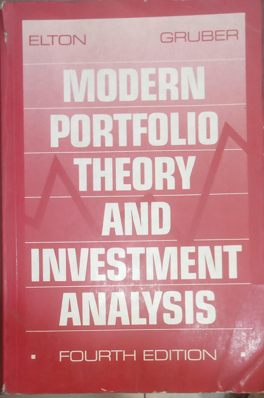 Modern Portfolio Theory And Investment Analysis