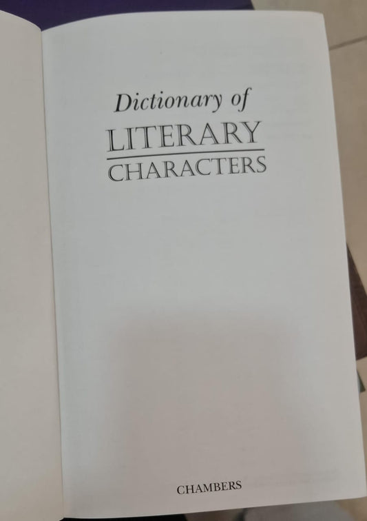 Dictionary of Literary Characters