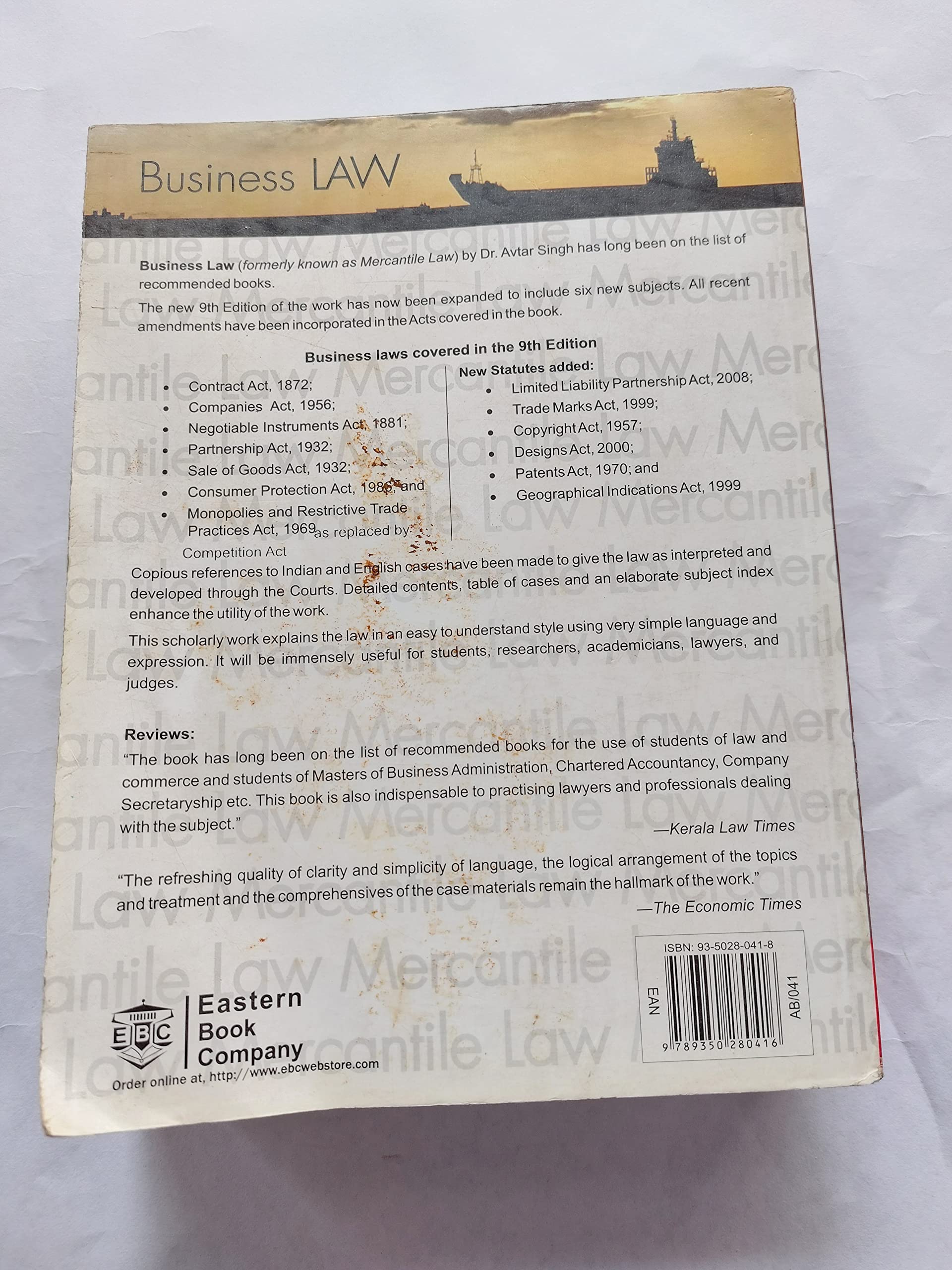 Business Law: Principles of Mercantile Law