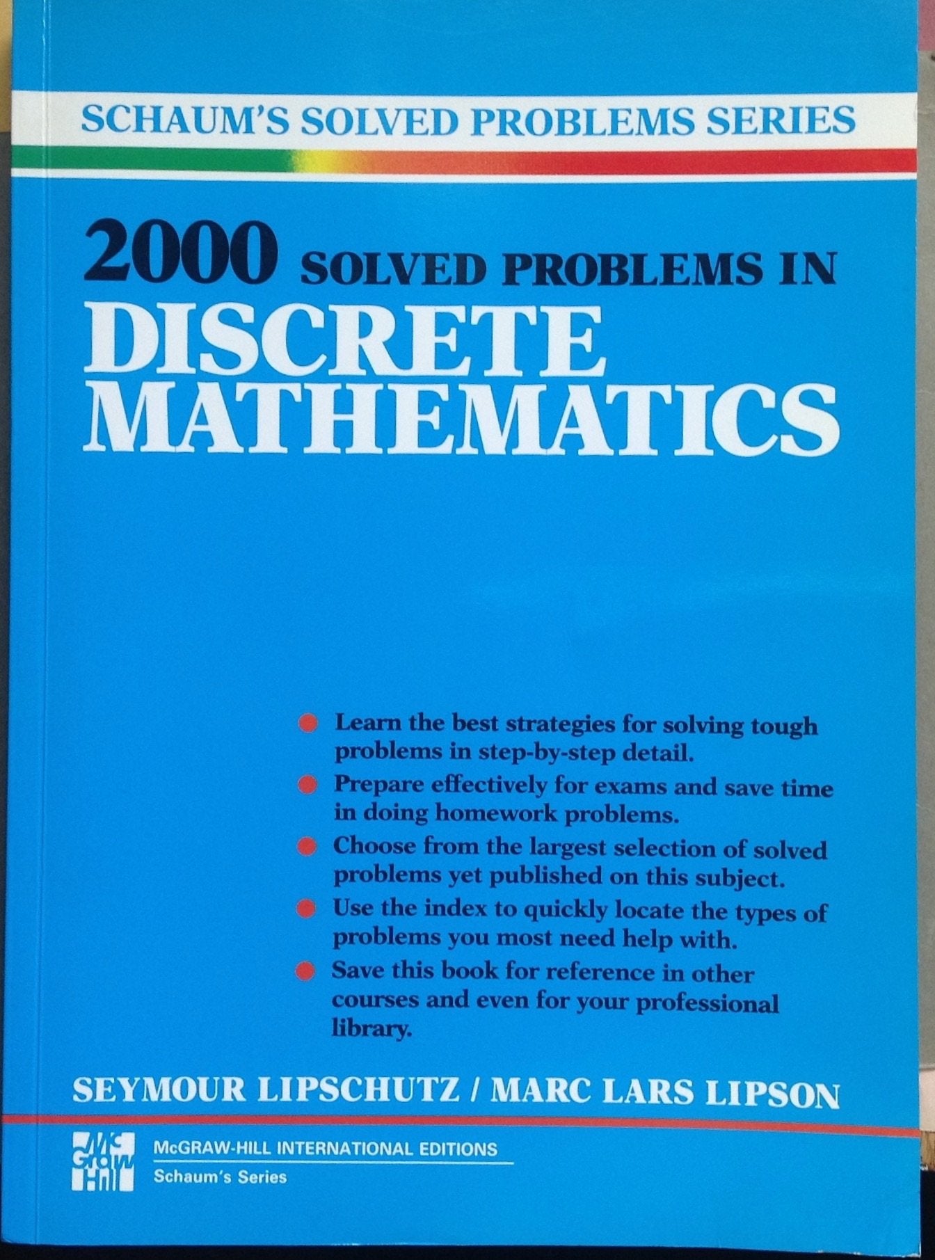 2000 Solved Problems in Discrete Mathematics (Schaum's Solved Problems Series)