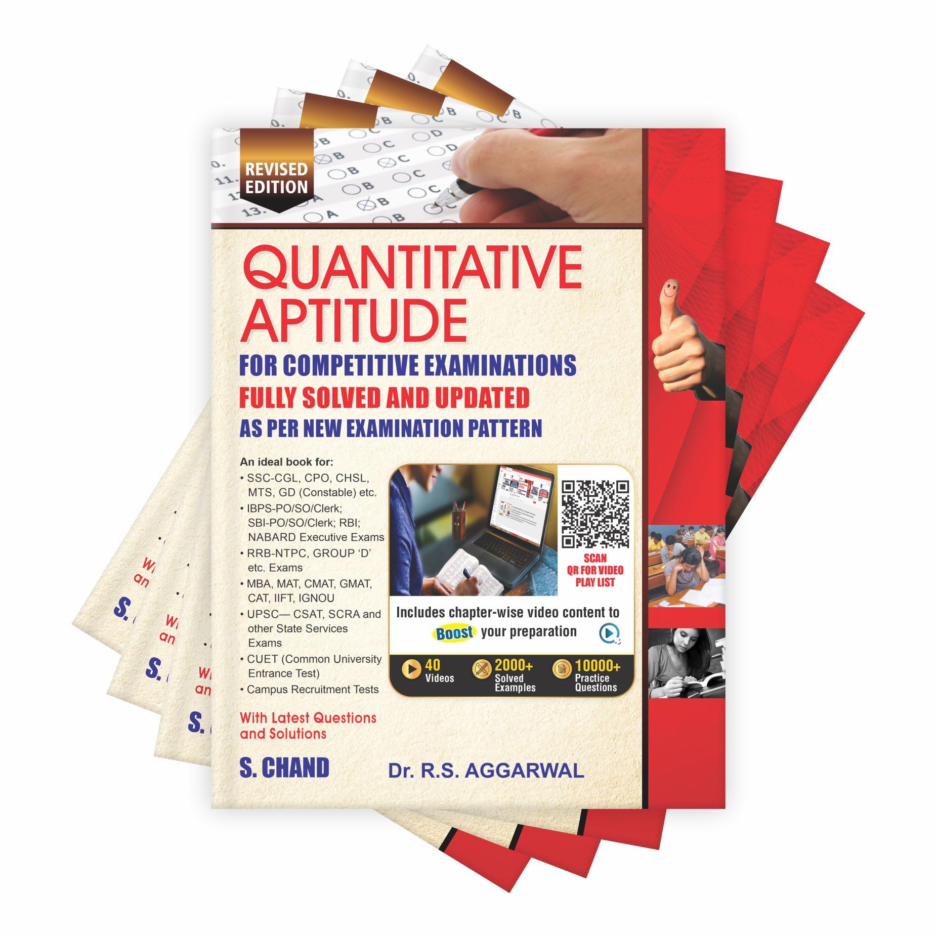 Quantitative Aptitude (Revised Edition 2025): For All Govt. Competitive Exams for Banking, SSC CGL CHSL MTS GD, RRB Railway, Police, UPSC Civil Service, IBPS, SBI BANK PO | S Chand Exam Book 2025