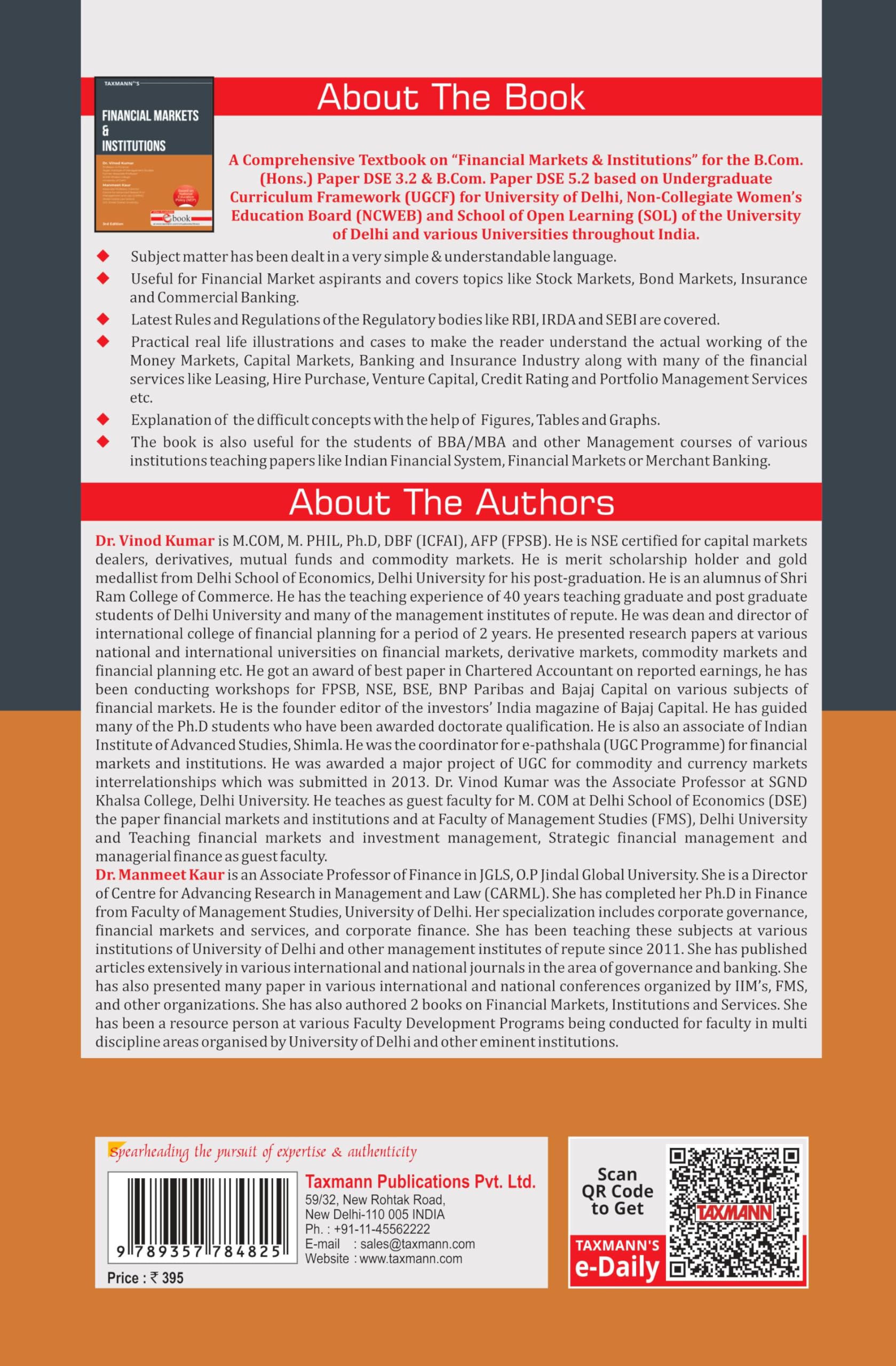 Taxmann's Financial Markets & Institutions (UGCF | NEP) – Up-to-date Analysis Equipping Undergraduate Students of Commerce and Management with the Latest Developments | B.Com.