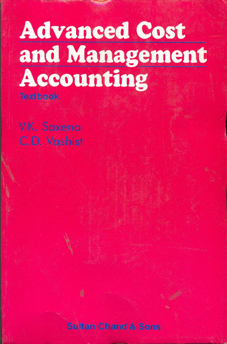 Advanced Cost & Management Accounting Text