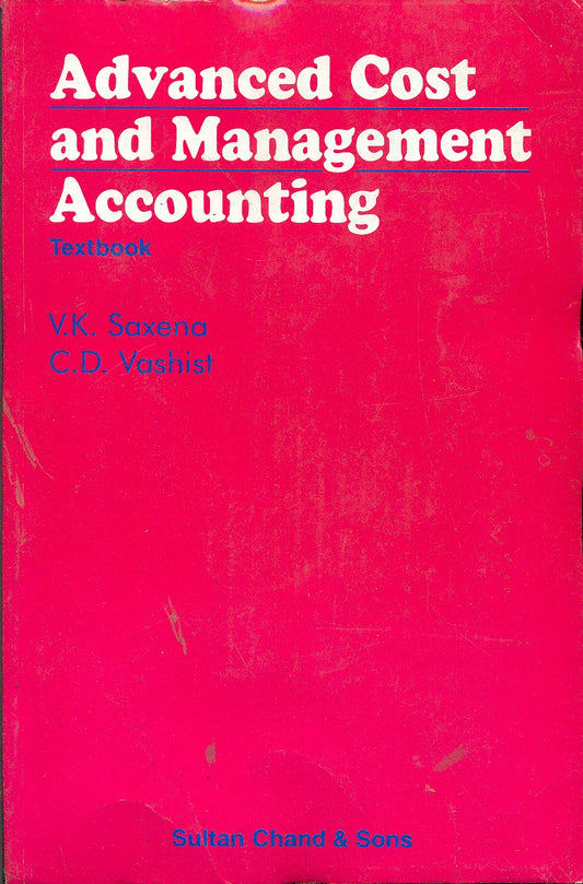 Advanced Cost & Management Accounting Text