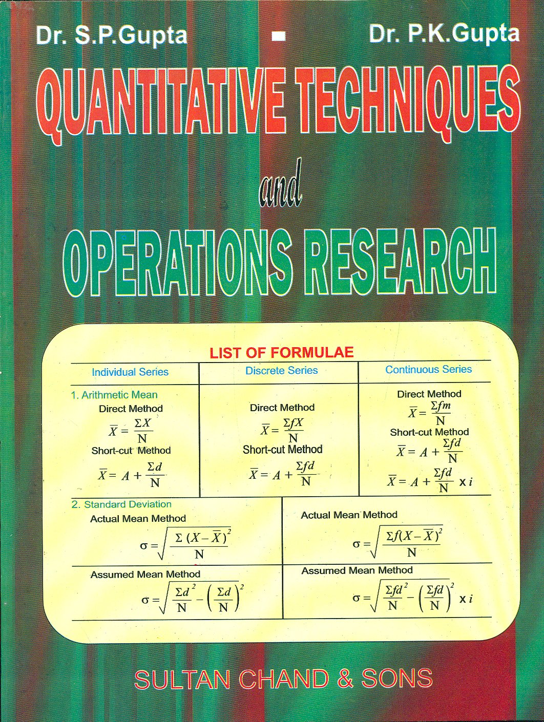 Quantitative Techniques and Operations Research