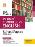 Arihant IAS Mains Compulsory English Solved Papers 2012–2025 | 14 Years’ Previous Year Papers with Detailed & Authentic Explanations | Essays, ... Mains Exam Preparation | English Medium