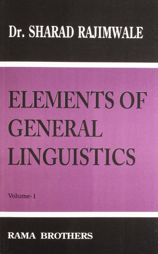 Elements Of General Linguistics Vol-1