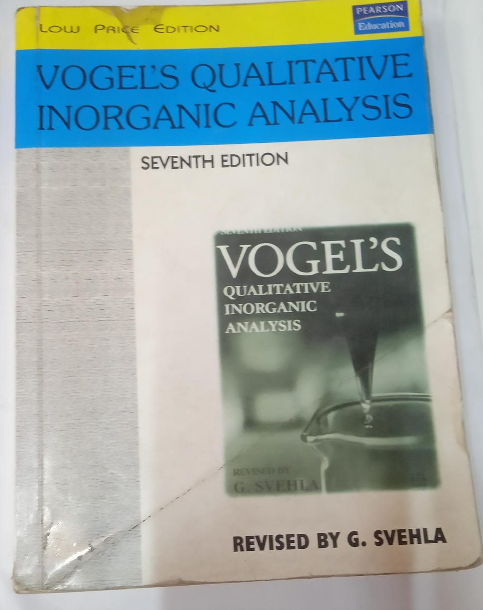 Vogel’s Qualitative Inorganic Analysis