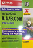 B.A/B.Com (Prog./Hons.) Environmental Science Theory into Practice-1 Semester 1/2