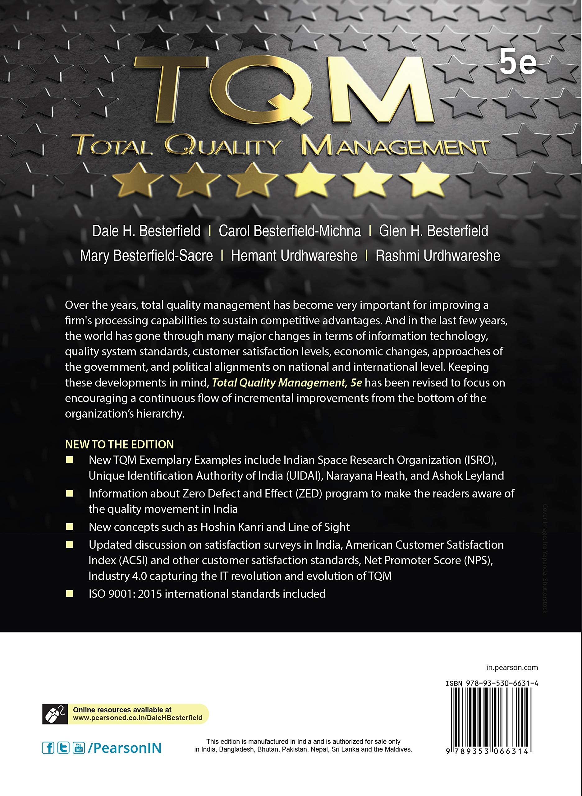 Total Quality Management, 5e