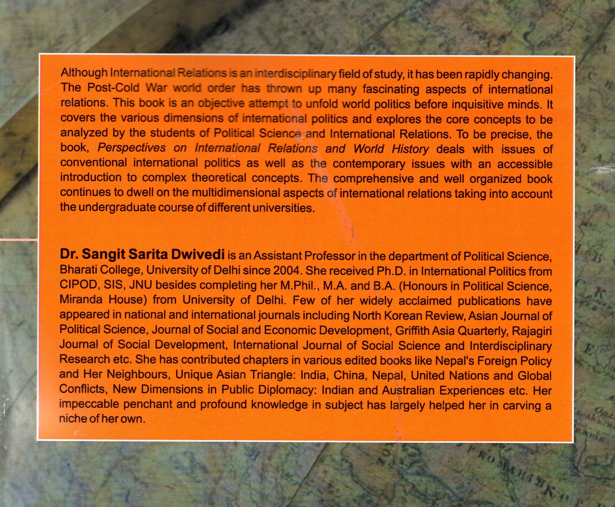 Perspectives on International Relations and World History