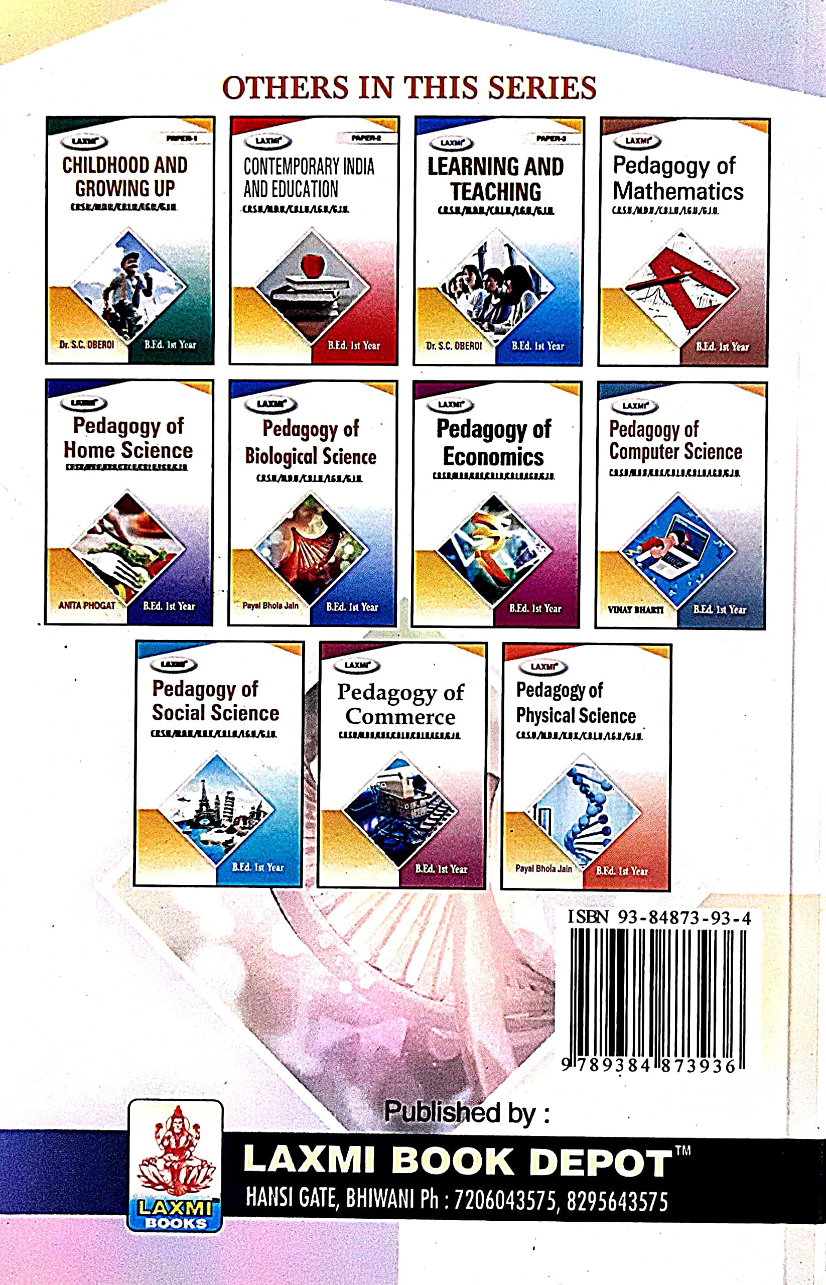 Pedagogy of Biological Science For B.Ed 1st Yr