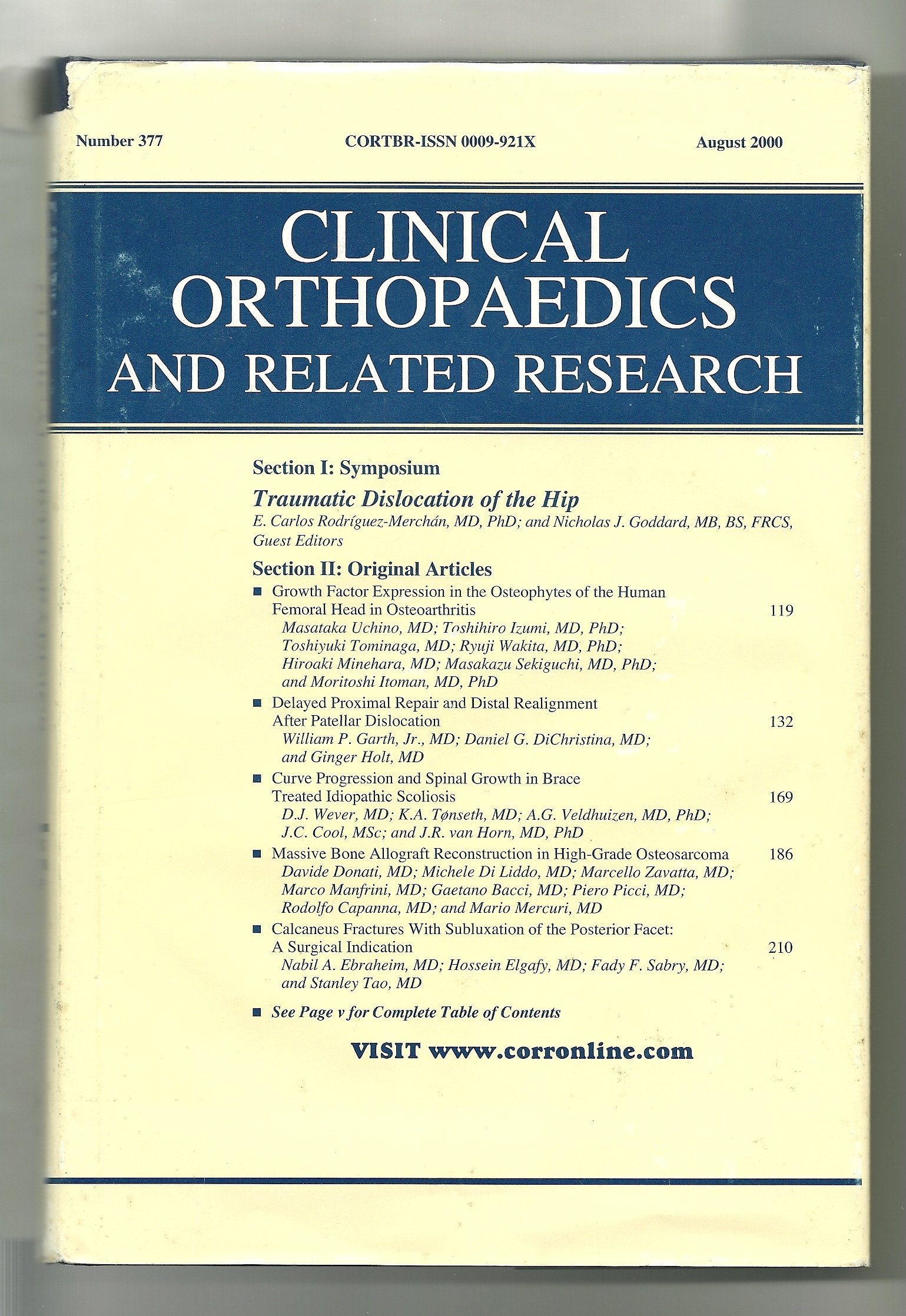 Clinical Orthopaedics and Related Research