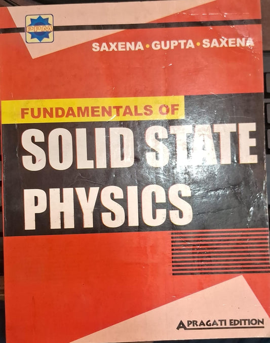 Fundamentals of Solid State Physics