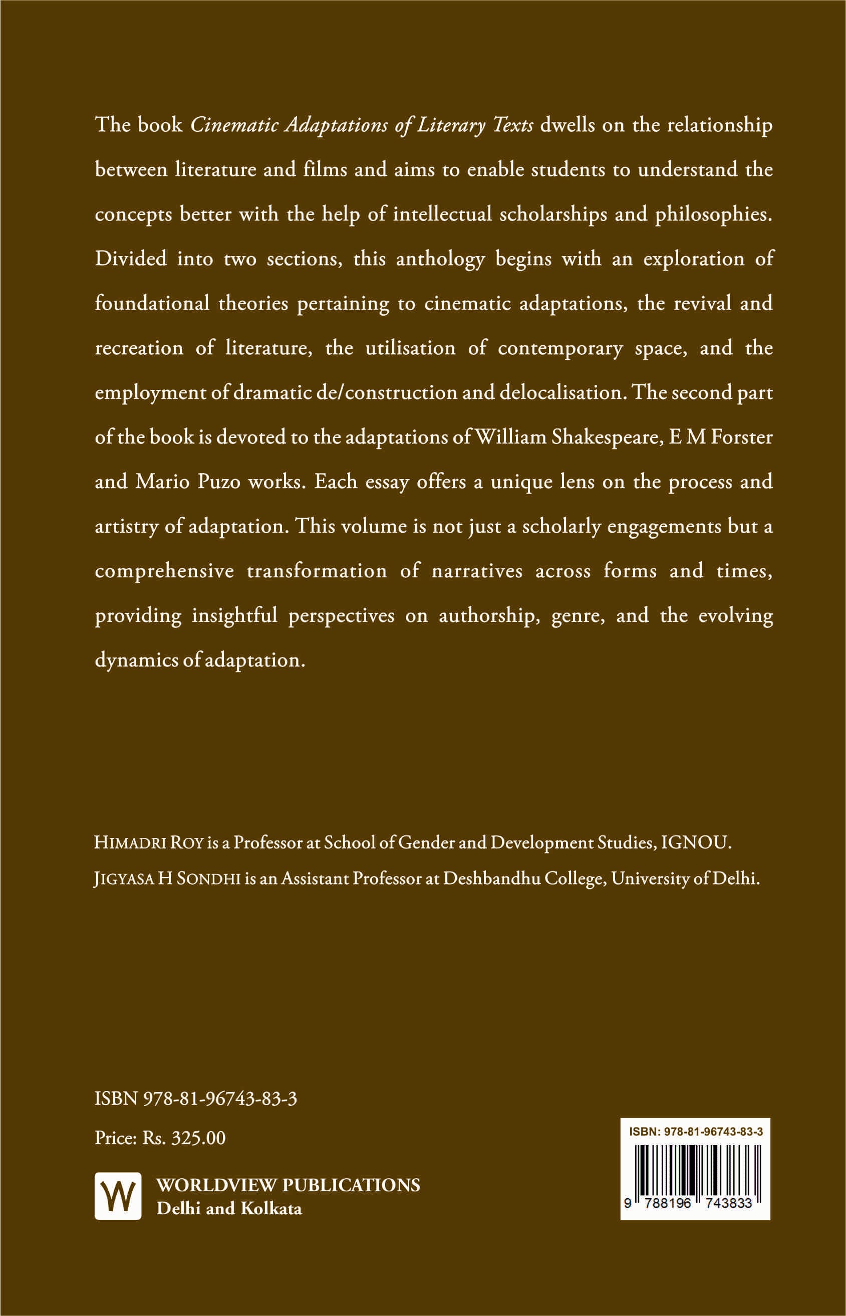 Cinematic Adaptations of Literary Text