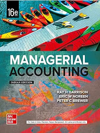 MANAGERIAL ACCOUNTING