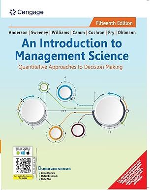AN INTRODUCTION TO MANAGEMNT SCIENCE