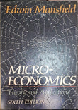 Mansfield: ∗microeconomics – Theory & Applications ∗ 6ed (cloth)