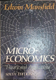 Mansfield: ∗microeconomics – Theory & Applications ∗ 6ed (cloth)