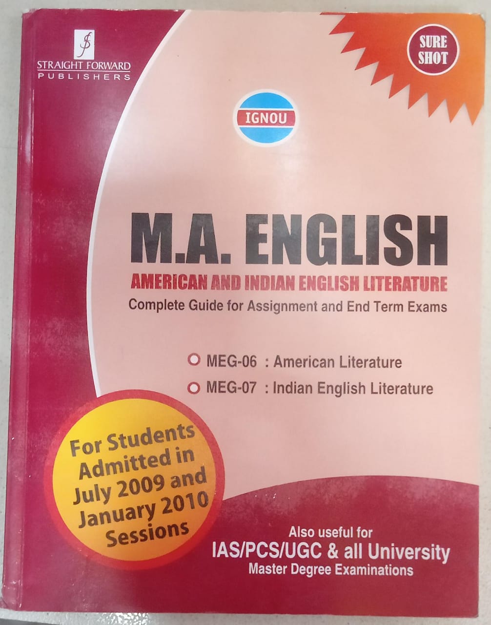 IGNOU: M. A. English American and Indian English Literature ( Complete Guide for Assignment and End Term Exams )