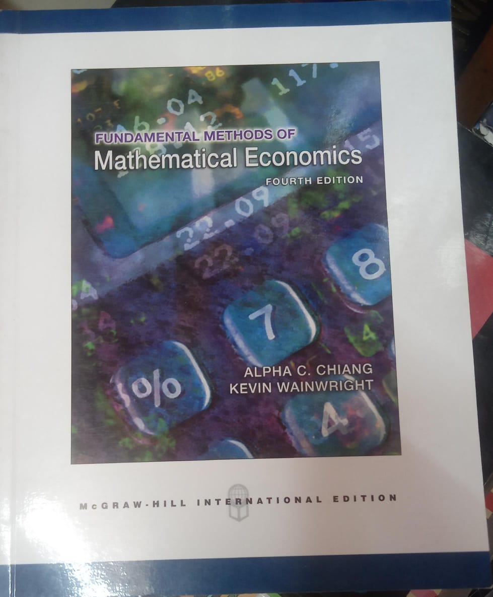Fundamental Methods of Mathematical Economics