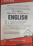 B.A (hons) I-year semester 1 English