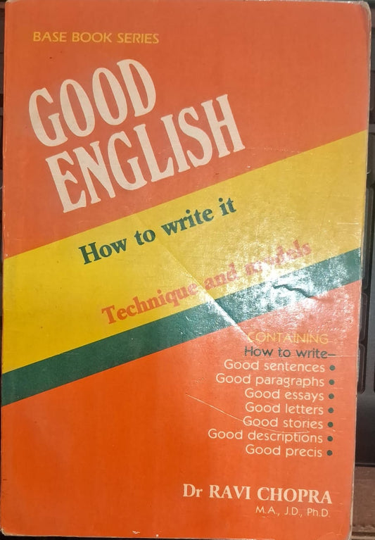Good English How to write it