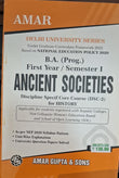 B.A. (Prog.) First Year / Semester I Ancient Societies