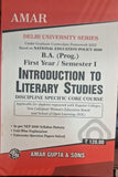 B.A. (Prog.) First Year / Semester I Introduction to Literary Studies