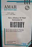 B.A. (Hons.) III Year Semester-6 History