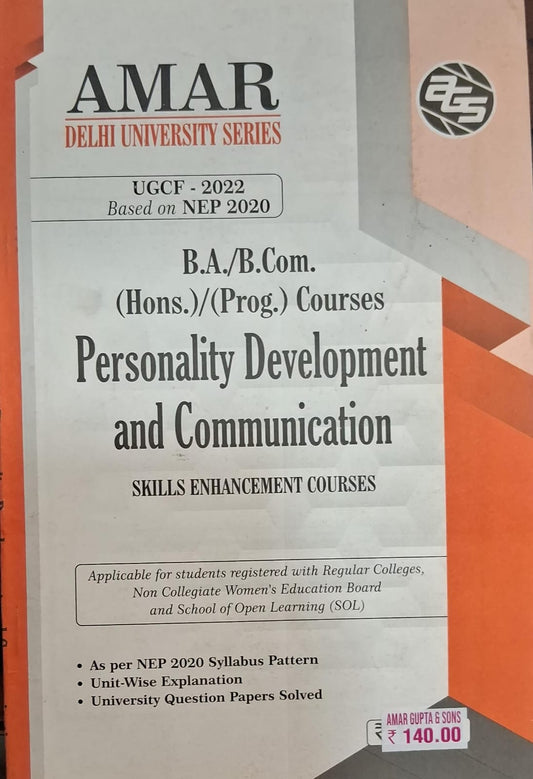 B.A./B.COM. Personality Development and Communication