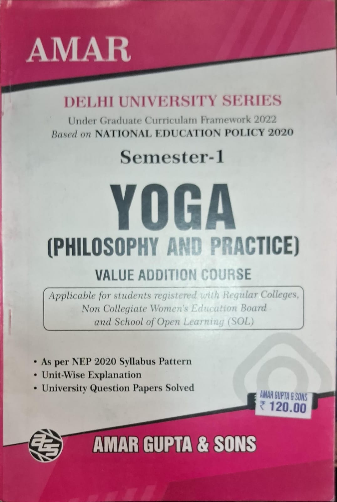 Semester-I Yoga (Philosophy and Practice)