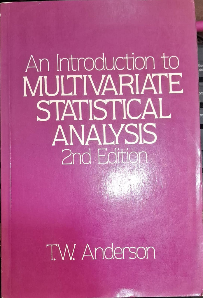 An Introduction to Multivariate Statistical Analysis – Book Land DU