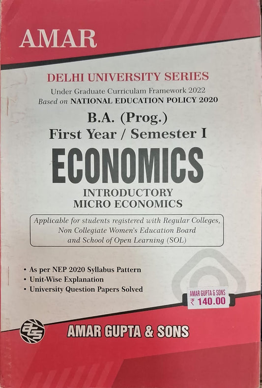 B.A. (Prog.) First Year / Semester I