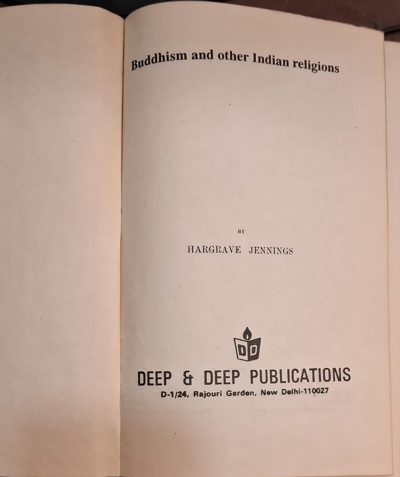 Buddhism and Other Indian Religions