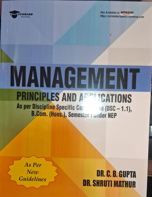 Management Principles and Applications