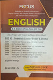 English (Prog) With English as Major & Non Major DSC 13 twentieth century Poetry & Drama