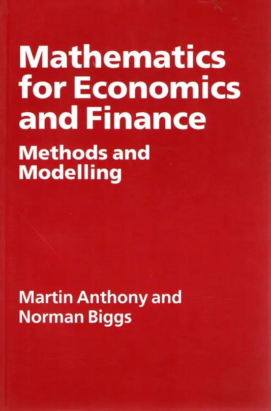 Mathematics for Economics and Finance